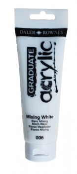 Acrílico Mixing White 006 Graduate Daler Rowney 120ml.