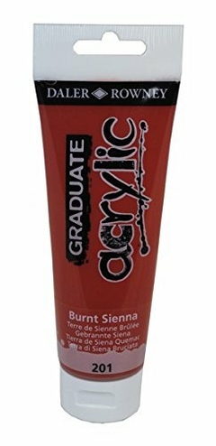 Acrílico Burnt Sienna 201 Daler Rowney 120ml. - comprar online