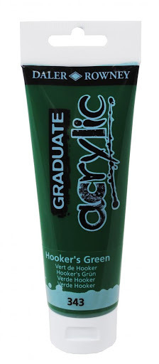 Acrílico Hooker's Green 343 Daler Rowney 120ml. - comprar online