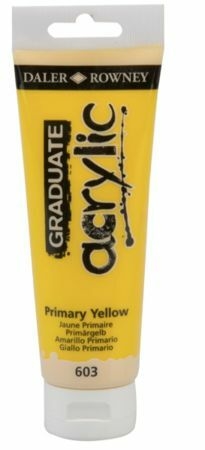 Acrílico Mixing Primary Yellow 603 Graduate Daler Rowney 120ml. - comprar online