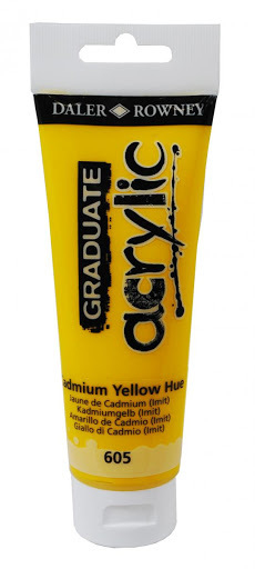 Acrílico Cadmium Yellow (Hue) 605 Graduate Daler Rowney 120ml. - comprar online