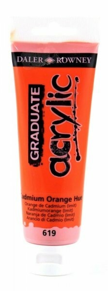 Acrílico Cadmium Orange (Hue) 619 Graduate Daler Rowney 120ml. - comprar online