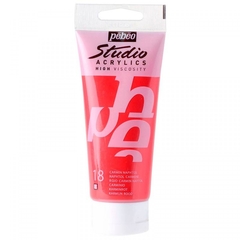 Acrílico Pebeo Studio 100ml 018 Carmin naftol