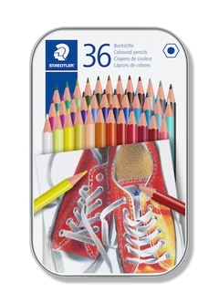 ESTUCHE METAL 36 LÁPICES DE COLORES STAEDTLER