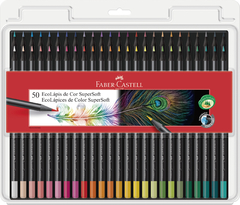 Lápices de colores súper soft 50 colores Faber-Castell - comprar online