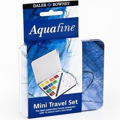 ACUARELAS DALER ROWNEY AQUAFINE TRAVEL SET 10 COLORES - comprar online