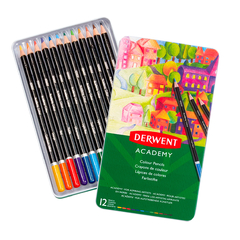 Lápiz Color Caja 12 Colores Derwent Academy - comprar online