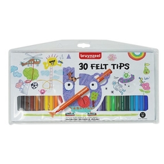 Marcadores Felt-Tip Bruynzeel Set de 30 colores