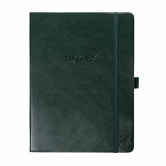 Libreta de cuero vegano Negra Apollo - Graphique