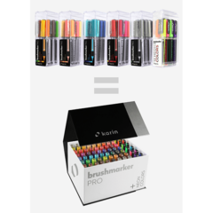 MegaBoxPLUS | 72 colores + 3 Blenders BrushmarkerPRO en internet