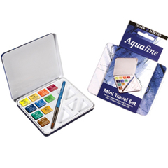 ACUARELAS DALER ROWNEY AQUAFINE TRAVEL SET 10 COLORES