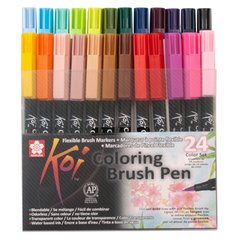 Plumon Acuarelable Koi Coloring Brush Set 24 Colores en internet