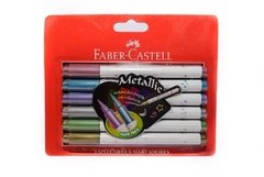 Set Punta pincel Metalizado Faber-Castell 6un.