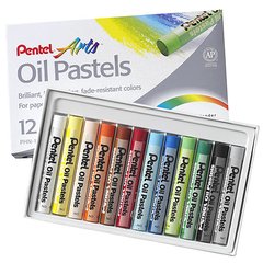 Pastel óleo Pentel Set 12 colores