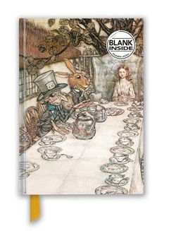 Libreta hoja en blanco Arthur Rackham: Fiesta del té de Alicia en el país de las maravillas