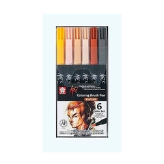 Sets RETRATO de plumones acuarelables punta pincel Koi Coloring Brush