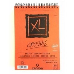 Croquera Canson XL NARANJO 14.9 X 21 CM 92 GR 60 HOJAS