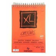 Croquera Canson XL NARANJO 90 GR.120 H. - 21X29.7CM