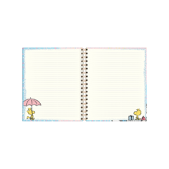 Libreta Tapa Dura con Espiral Grande – Snoopy Pastel - comprar online