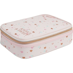 Estuche Box Académie Corazones Rosa - Tilibra