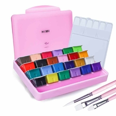 Set Gouache 24 colores 30g. Estuche Rosa - Himi - comprar online