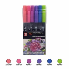 SETS FLORES DE PLUMONES ACUARELABLES PUNTA PINCEL KOI COLORING BRUSH