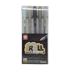 NUEVOS COLORES GELLY ROLL MOONLIGHT SET GRISES 0.5MM