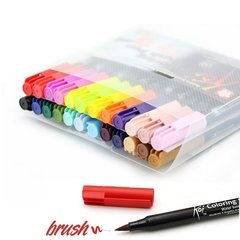 Plumon Acuarelable Koi Coloring Brush Set 24 Colores - Tienda Diseñarte