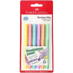 Set 6 Resaltadores Faber Castell Textliner Plus Pastel