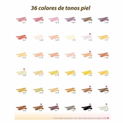 Set 36 marcadores colores piel - Ohuho en internet