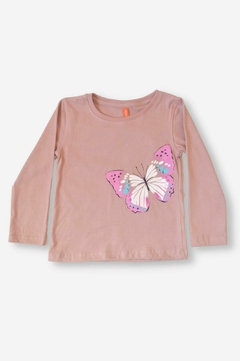 REMERA MARIPOSA BEBE NIÑA (2304)