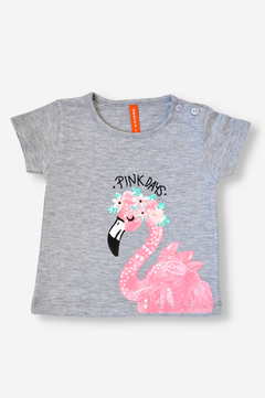 REMERA FLAMENCO BEBÉ NIÑA (2268) - tienda online