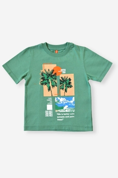 REMERA PALMERAS NIÑO (3316)