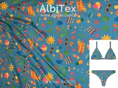 Tricot con elastano Estampado para mallas y calzas - AlbiTex