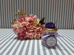 Souvenir Frascos Personalizado Con Florcitas Y Pastillita - comprar online