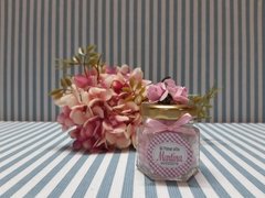 Souvenir Frascos Personalizado Con Florcitas Y Pastillita - tienda online