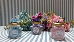 Souvenir Frascos Personalizado Con Florcitas Y Pastillita - comprar online