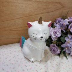 GATO UNICORNIO DE CERAMICA DECO - tienda online