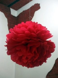 Pompones De Papel De Seda, Flores De Papel Seda 25cm - comprar online