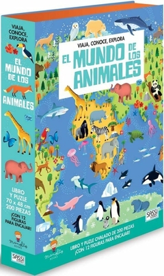 El mundo de los animales - Libro y puzle de 200 piezas