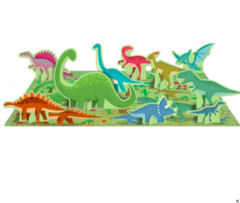 Los dinosaurios. Libro + Puzle + 10 dinosaurios - comprar online