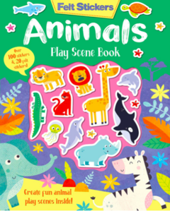 Animals. Play scene book - felt stickers