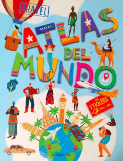 Atlas del mundo con stickers