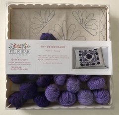 Kit de bordado mexicano "Azteca" (violeta+lila) - comprar online