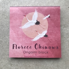 Block surtido "Florece Okinawa" (edición capsula jardín japones - 120 papeles, 15x15 cm , simple faz)