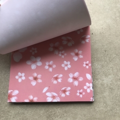 Block surtido "Florece Okinawa" (edición capsula jardín japones - 120 papeles, 15x15 cm , simple faz) - FELICIDAD MARKET