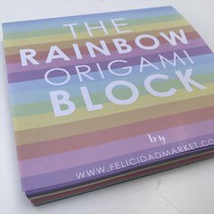 Block surtido Bifaz "RAINBOW" ( 120 papeles tamaño 15x15 cm)