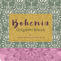 Block surtido "Bohemia" (tamaño 15x15 cm - 120 papeles)