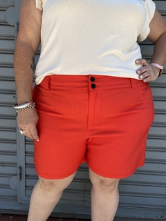 Short de Bengalina rojo - comprar online