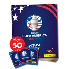 PACK PROMO 1 album + 50 sobres de figuritas COPA AMERICA USA 2024 - Tienda Oficial Panini Argentina 